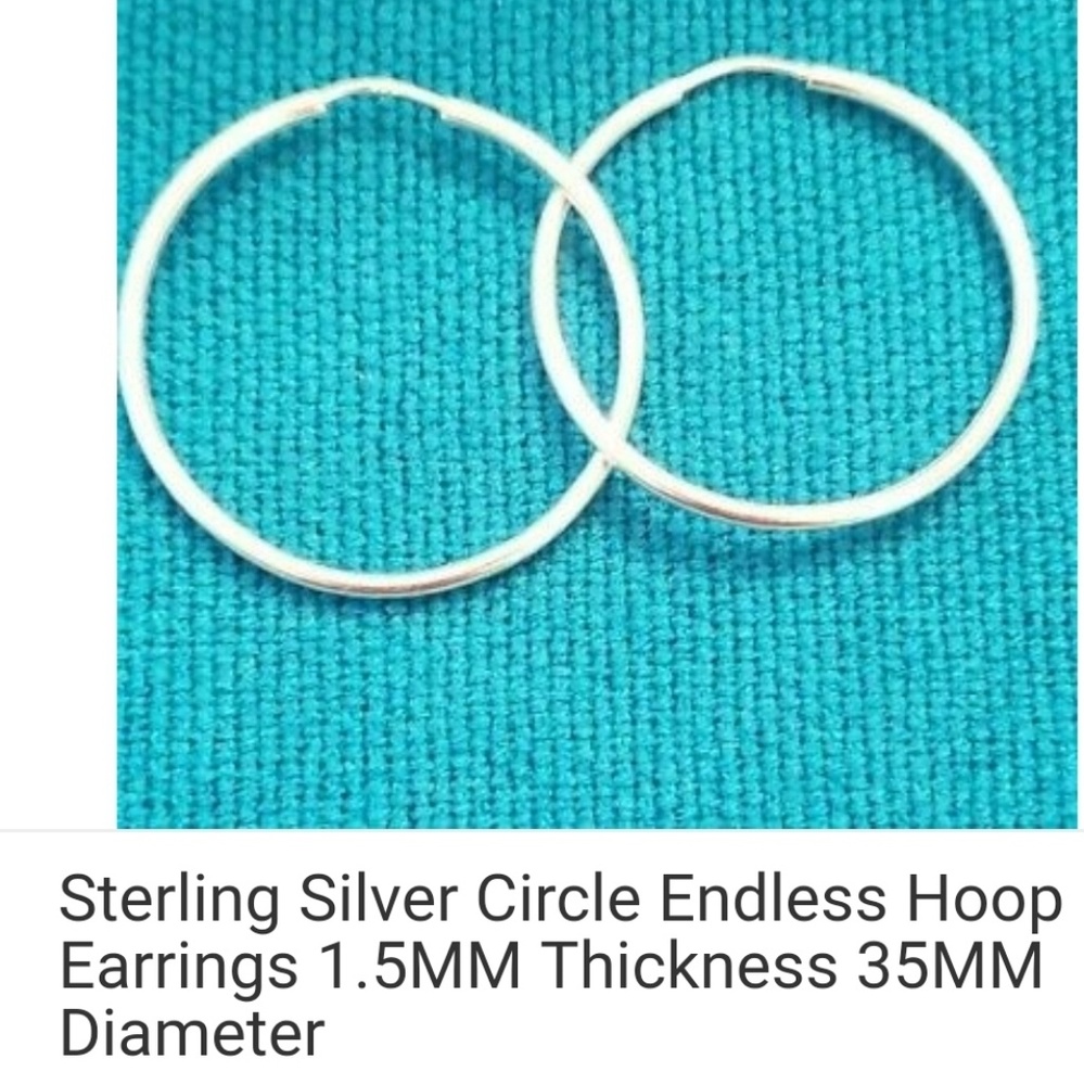 Silver hoops